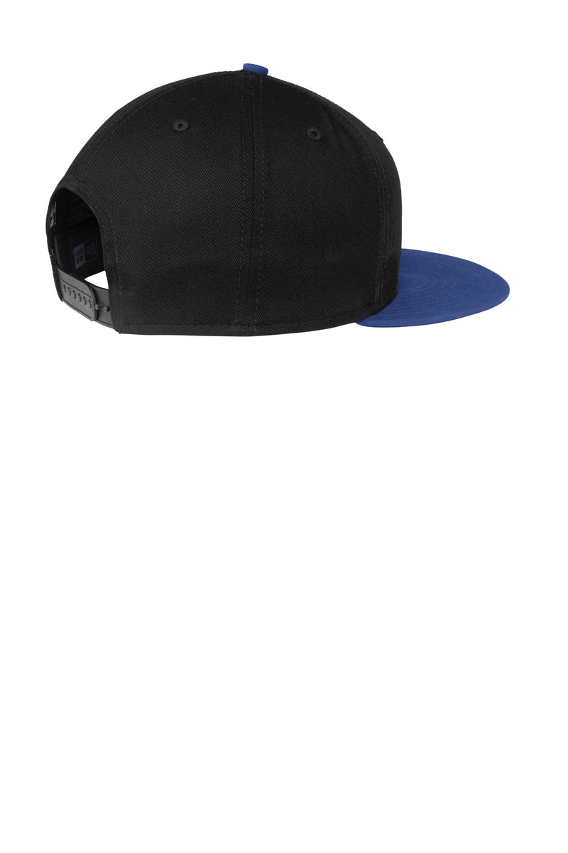New Era - Flat Bill Snapback Cap - Black/ Royal