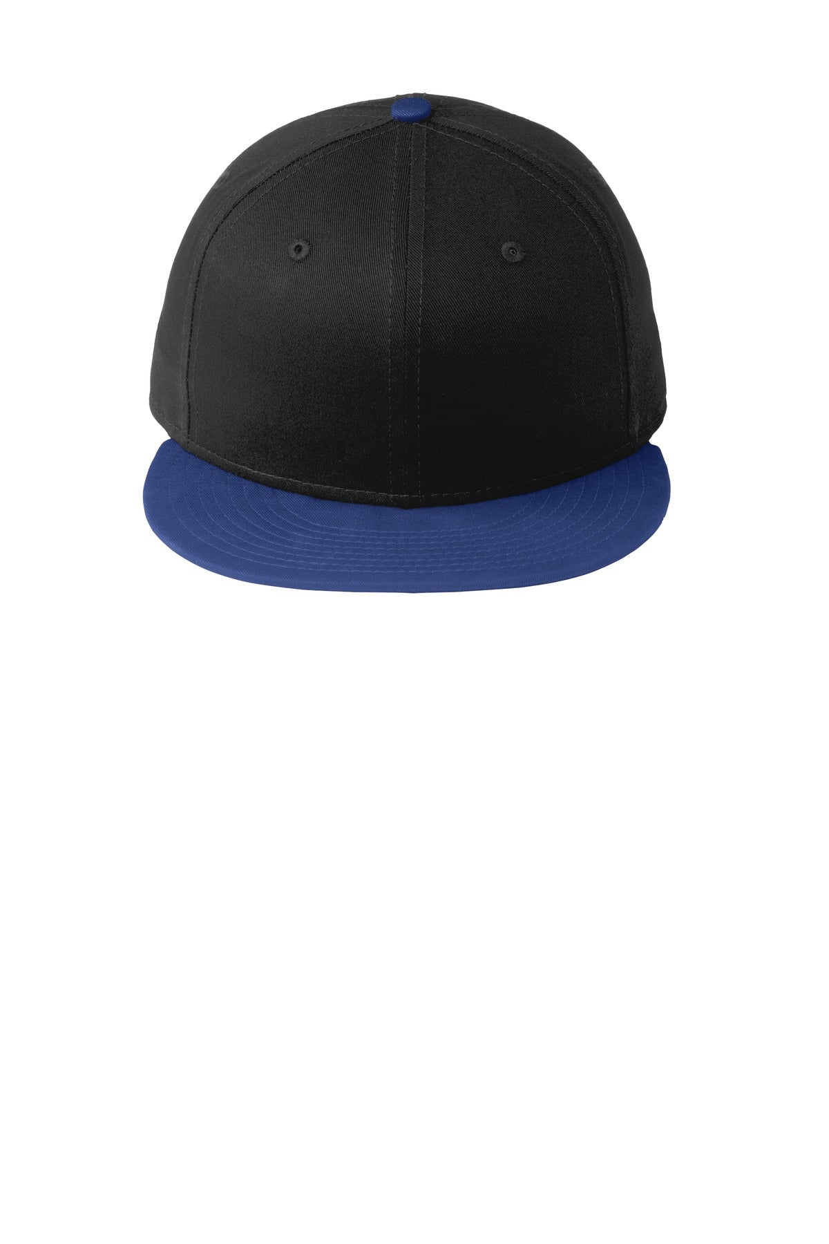 New Era - Flat Bill Snapback Cap - Black/ Royal
