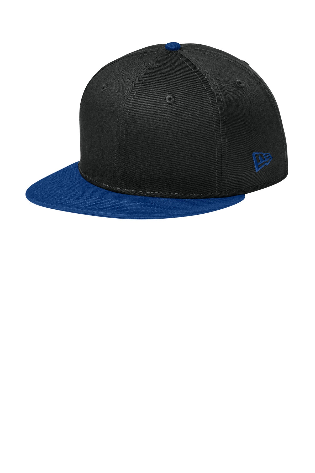 New Era - Flat Bill Snapback Cap - Flag Black/ Royal