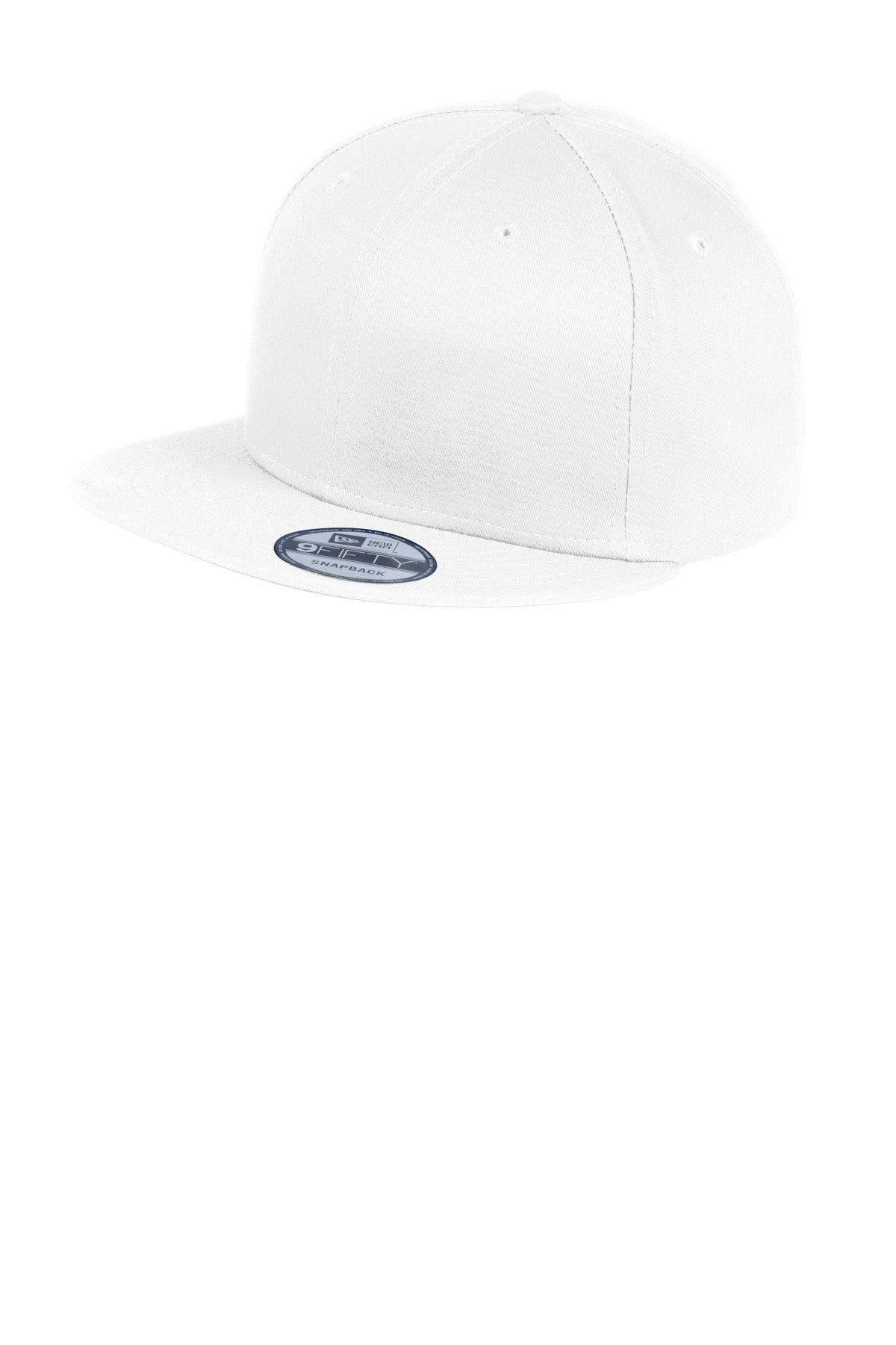 New Era - Flat Bill Snapback Cap - White