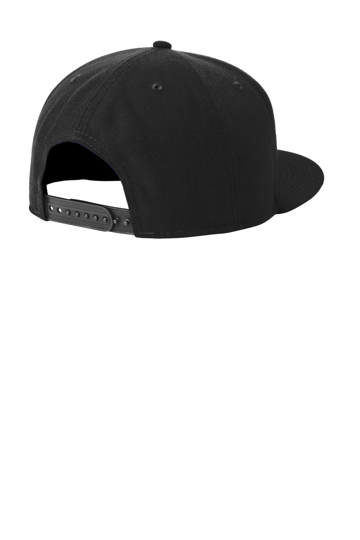 New Era Standard Fit Flat Bill Snapback Cap - Black