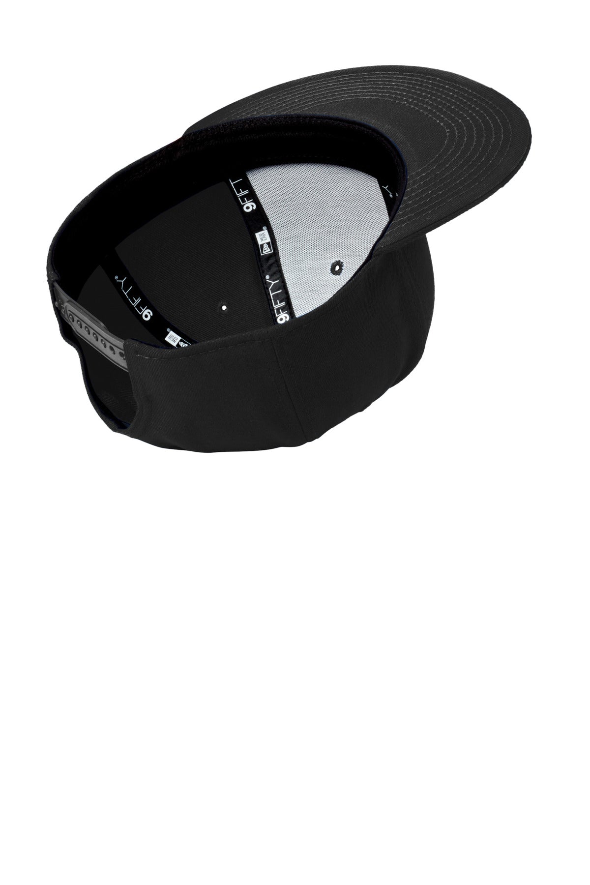 New Era Standard Fit Flat Bill Snapback Cap - Black