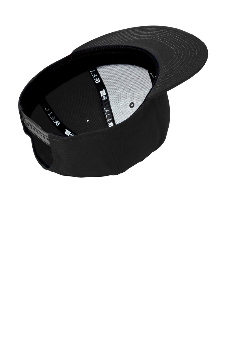 New Era Standard Fit Flat Bill Snapback Cap - Black