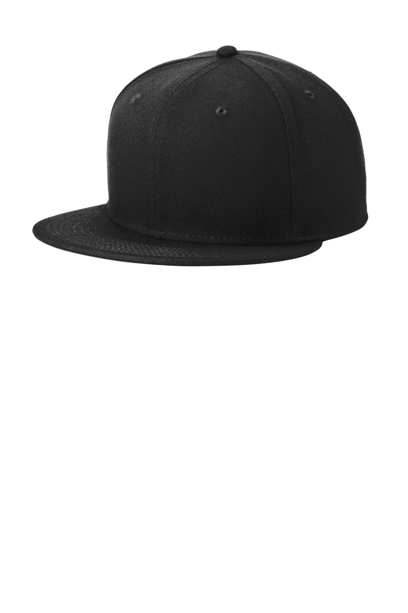New Era Standard Fit Flat Bill Snapback Cap - Black
