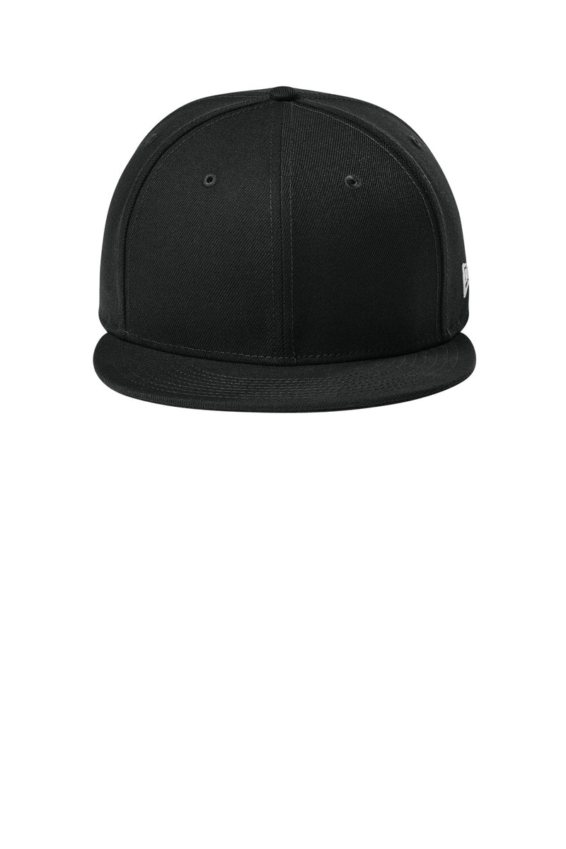 New Era Standard Fit Flat Bill Snapback Cap - Flag Black