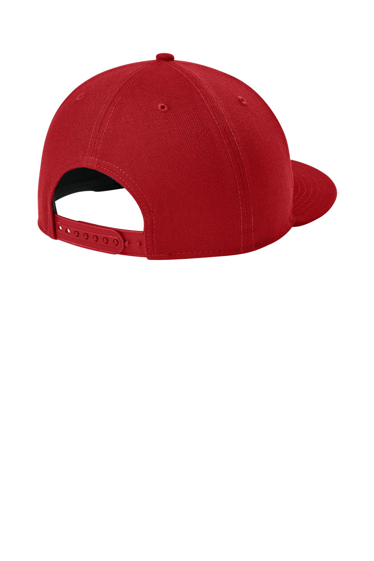 New Era Standard Fit Flat Bill Snapback Cap - Flag Scarlet