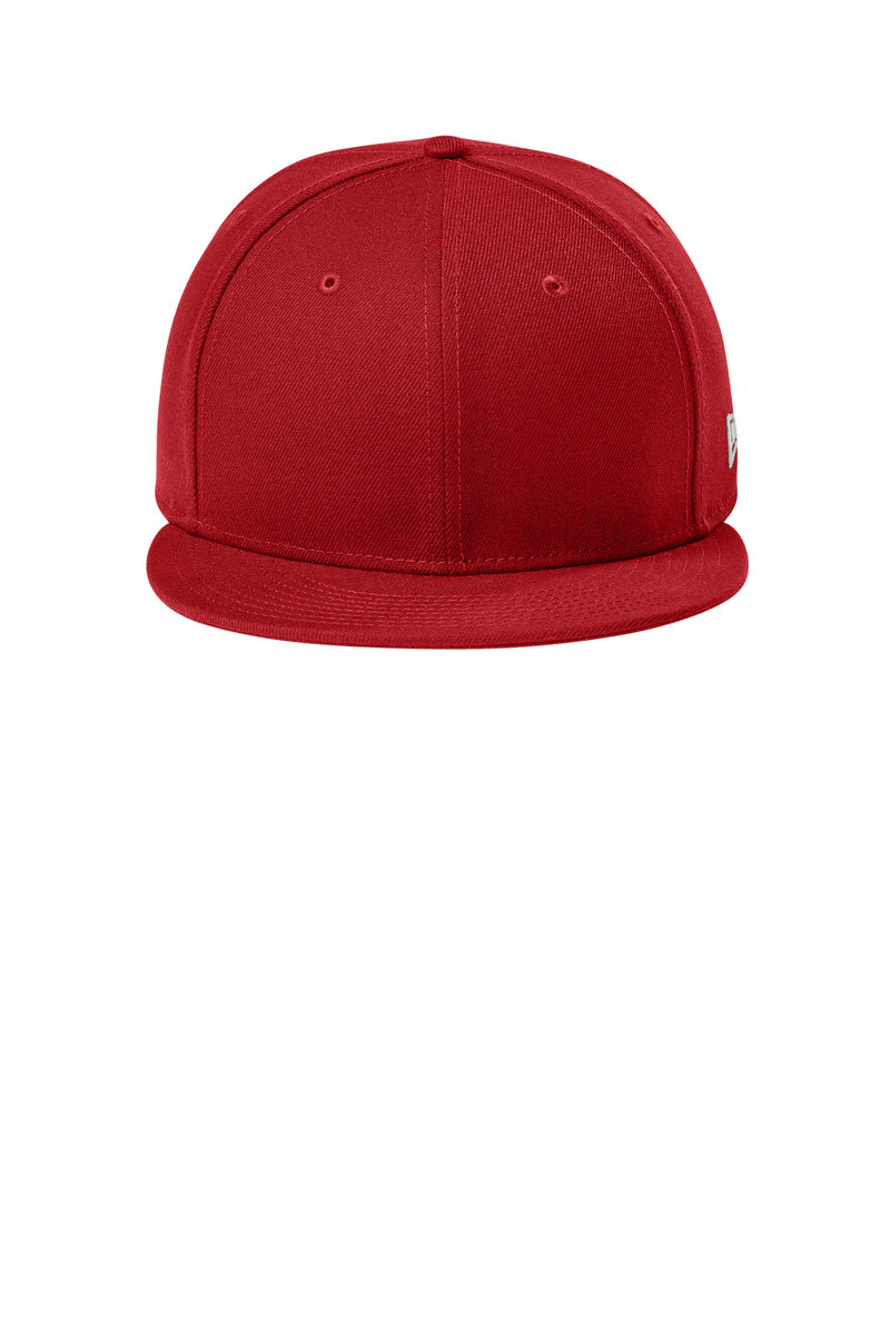 New Era Standard Fit Flat Bill Snapback Cap - Flag Scarlet