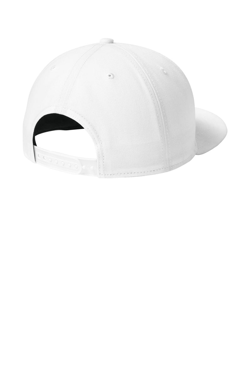 New Era Standard Fit Flat Bill Snapback Cap - Flag White