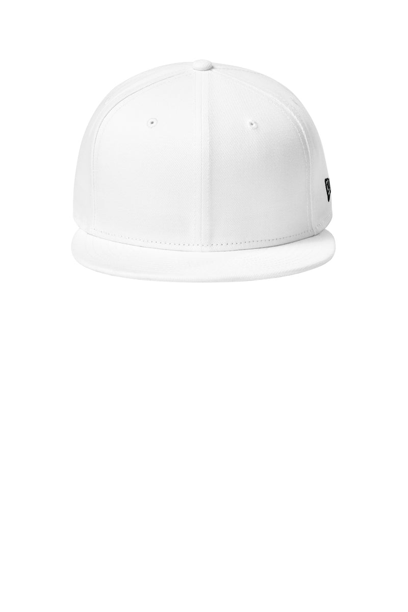 New Era Standard Fit Flat Bill Snapback Cap - Flag White