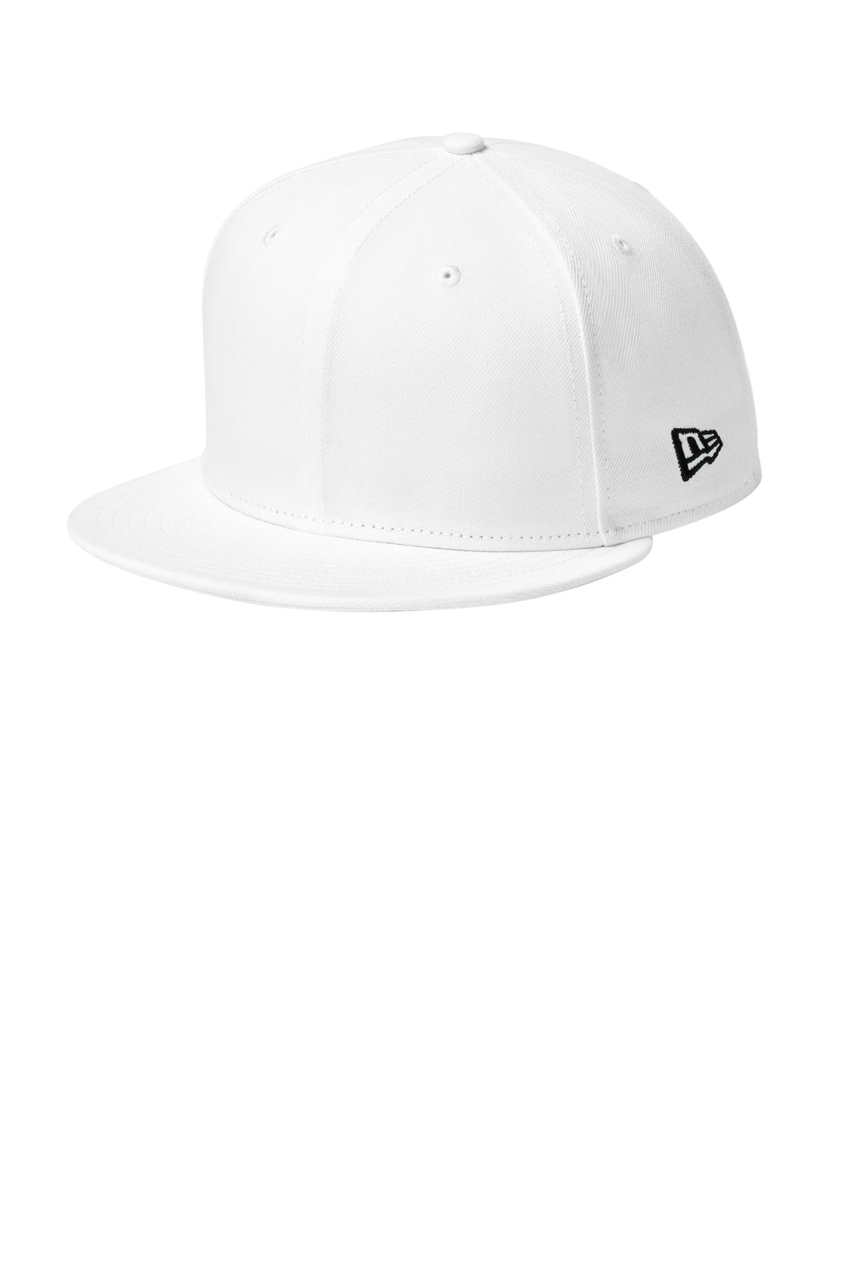 New Era Standard Fit Flat Bill Snapback Cap - Flag White