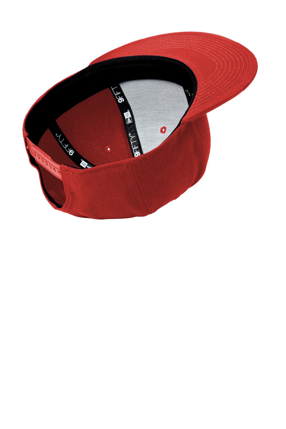 New Era Standard Fit Flat Bill Snapback Cap - Scarlet
