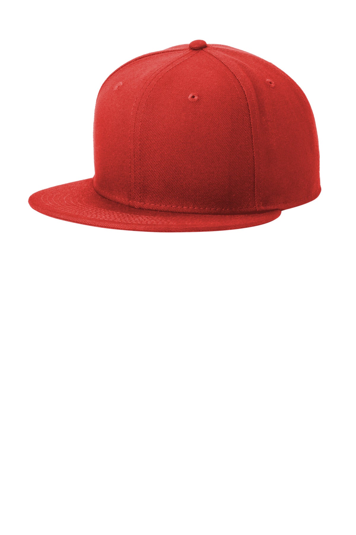 New Era Standard Fit Flat Bill Snapback Cap - Scarlet