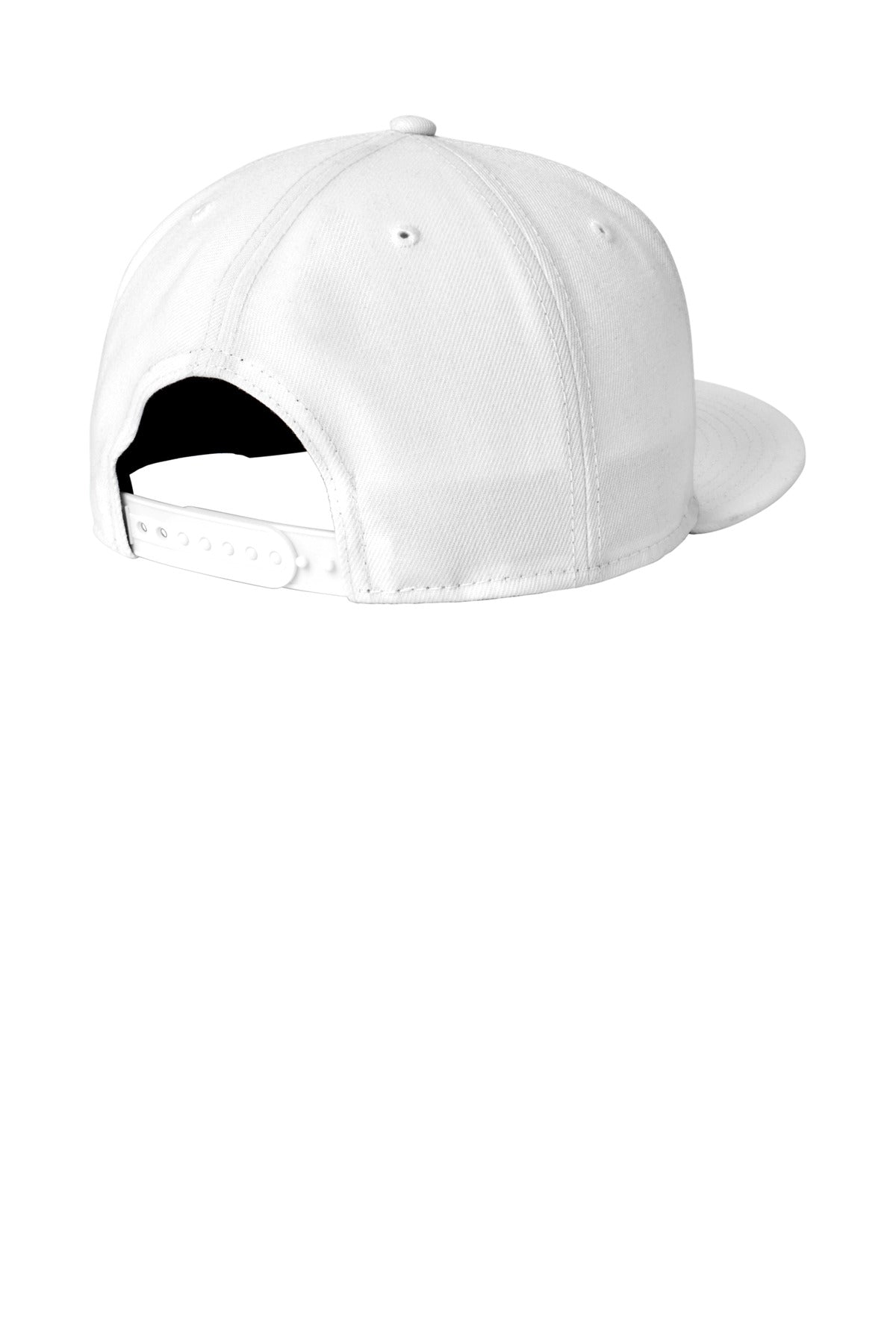 New Era Standard Fit Flat Bill Snapback Cap - White