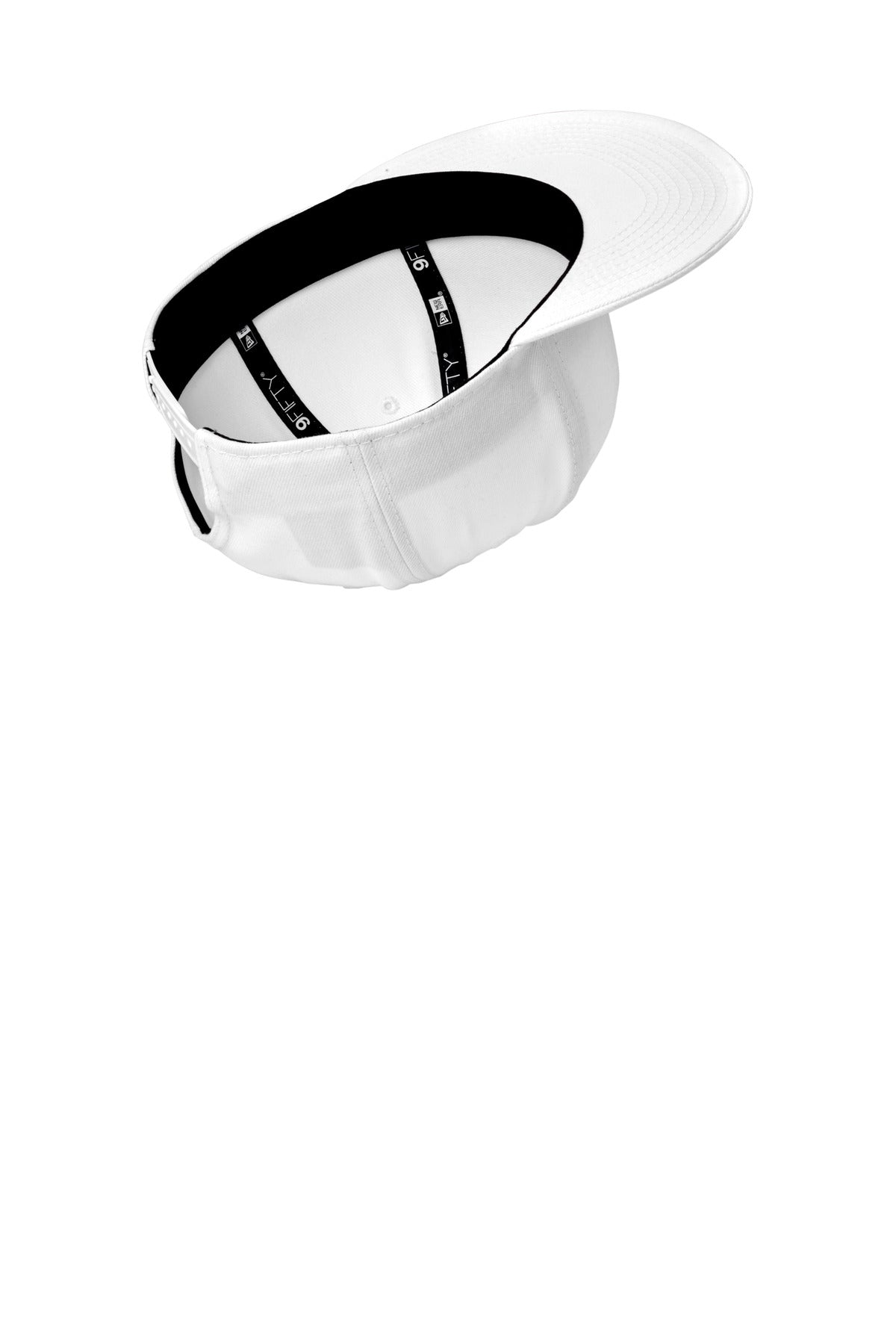 New Era Standard Fit Flat Bill Snapback Cap - White