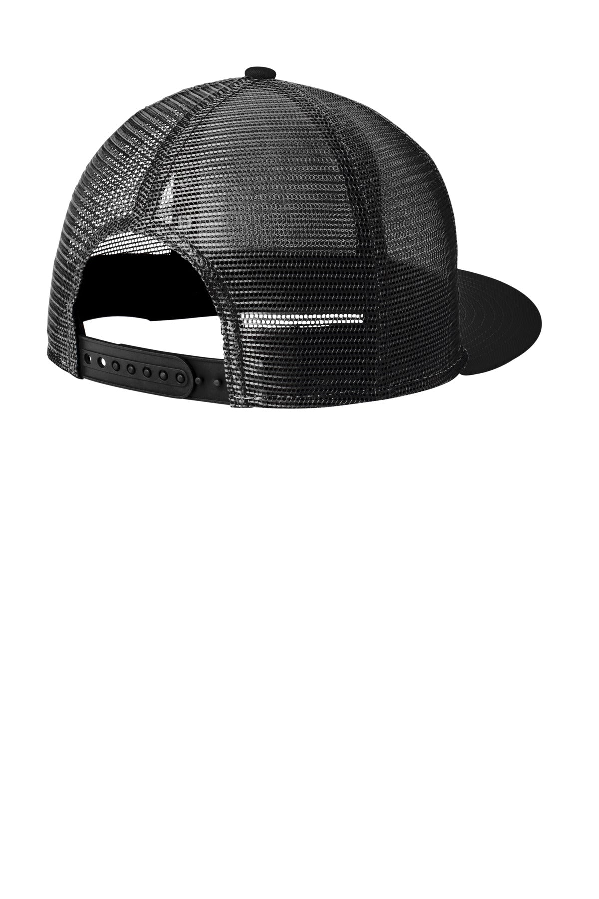 New Era Standard Fit Snapback Trucker Cap - Black/ Black