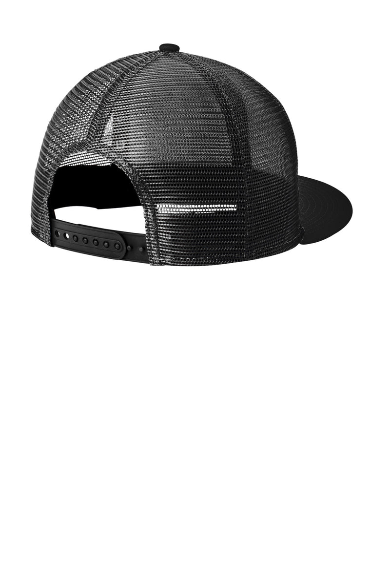 New Era Standard Fit Snapback Trucker Cap - Black/ Black
