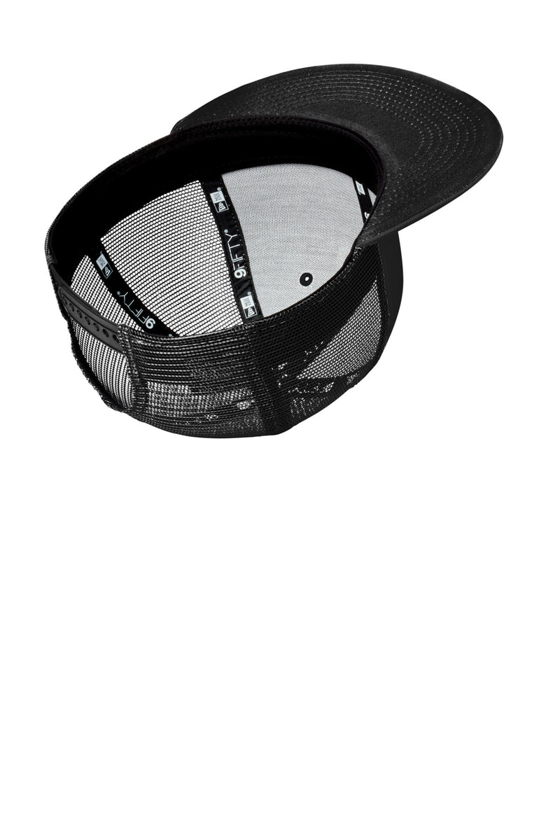 New Era Standard Fit Snapback Trucker Cap - Black/ Black