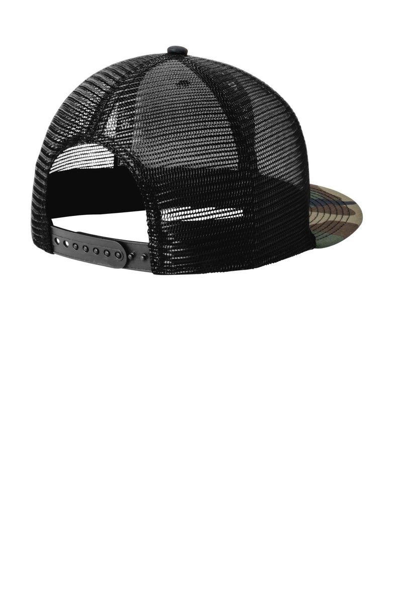 New Era Standard Fit Snapback Trucker Cap - Camo/ Black