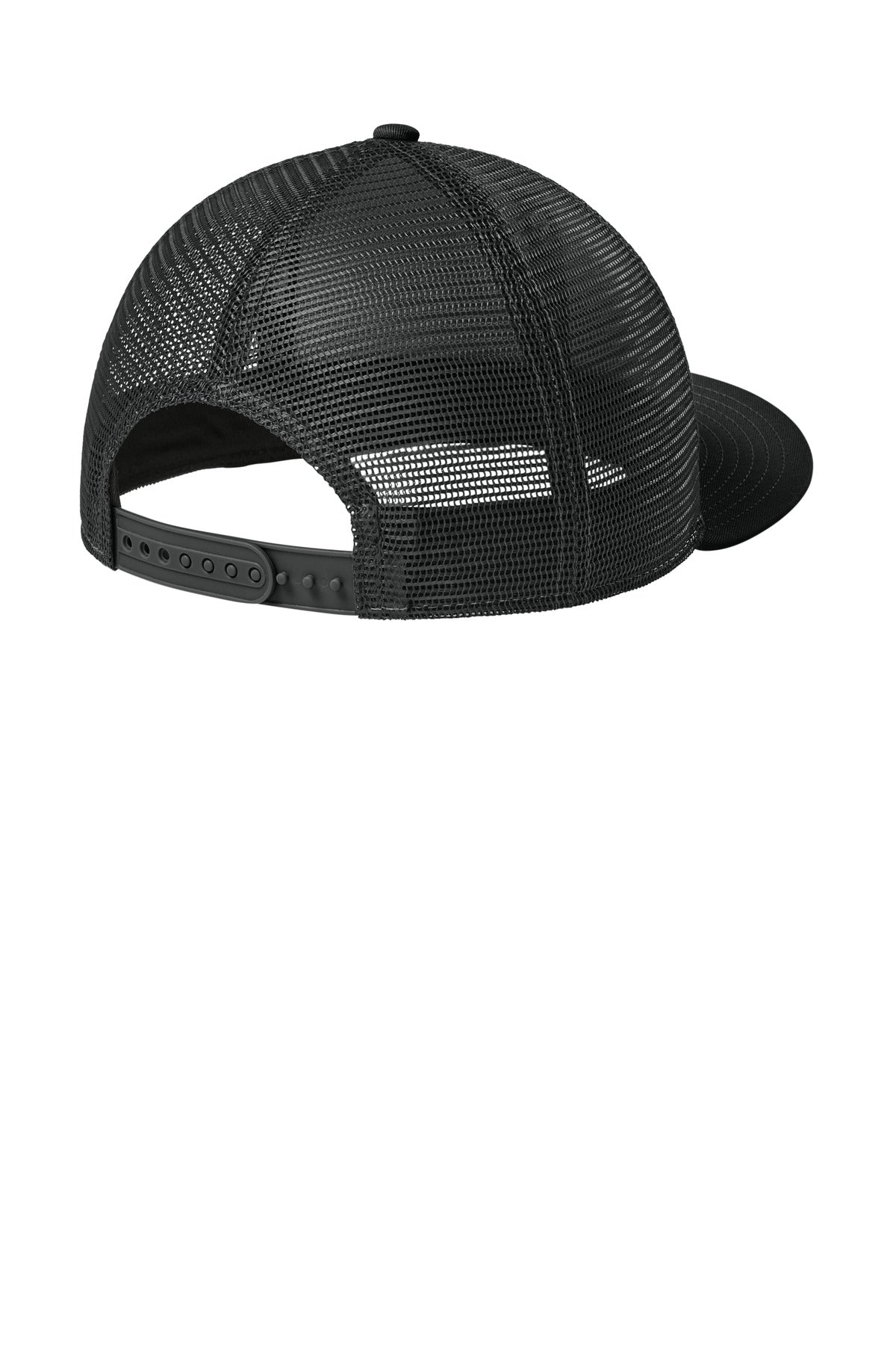 New Era Standard Fit Snapback Trucker Cap - Flag Black/ Black