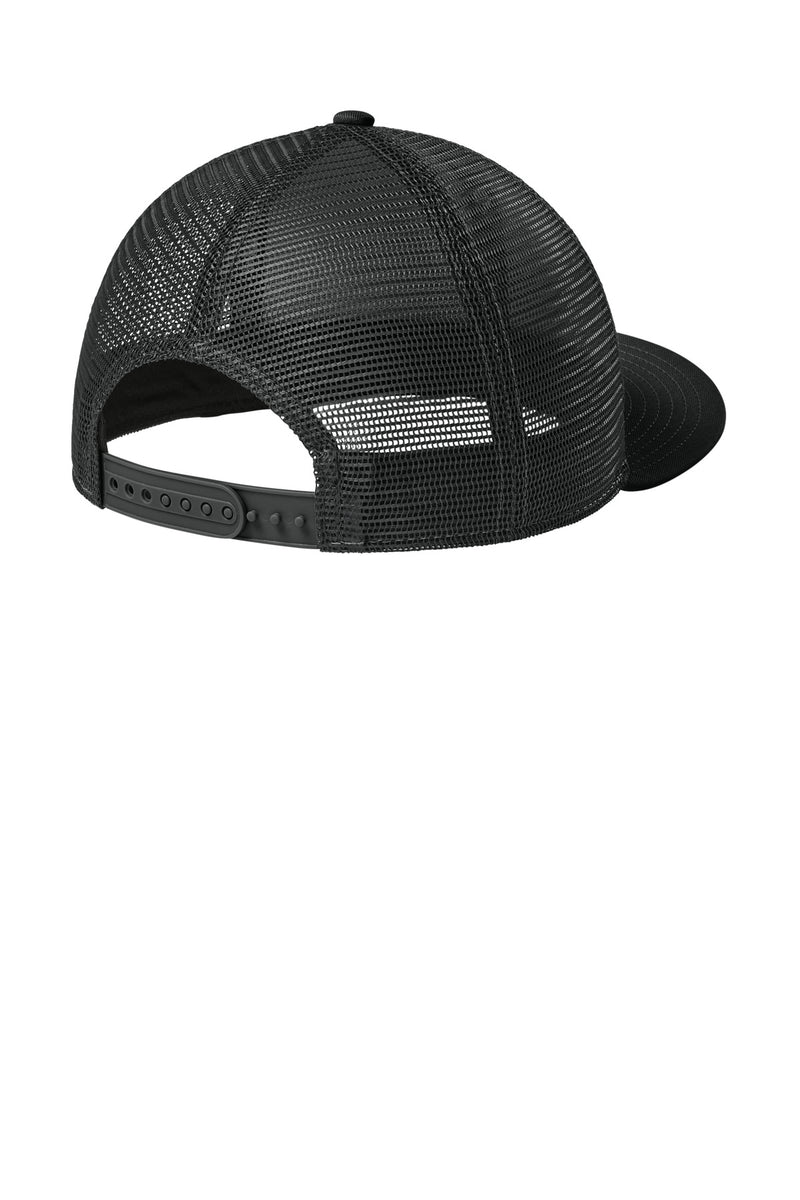 New Era Standard Fit Snapback Trucker Cap - Flag Black/ Black