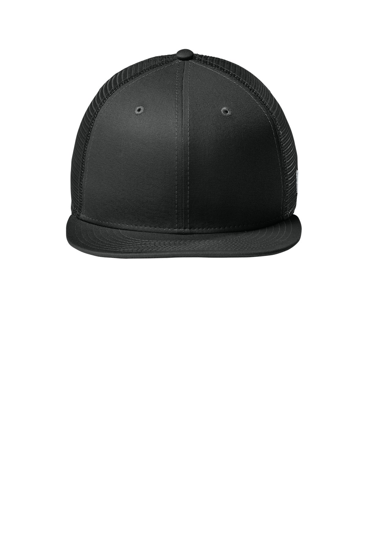 New Era Standard Fit Snapback Trucker Cap - Flag Black/ Black