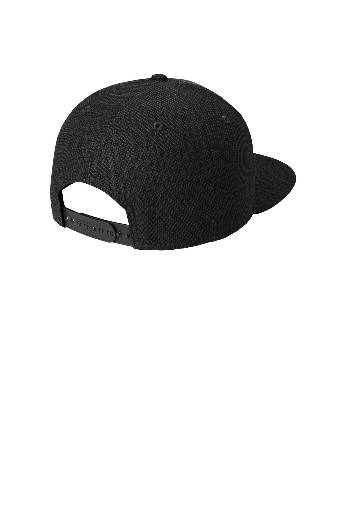 New Era  Original Fit Diamond Era Flat Bill Snapback Cap - Black