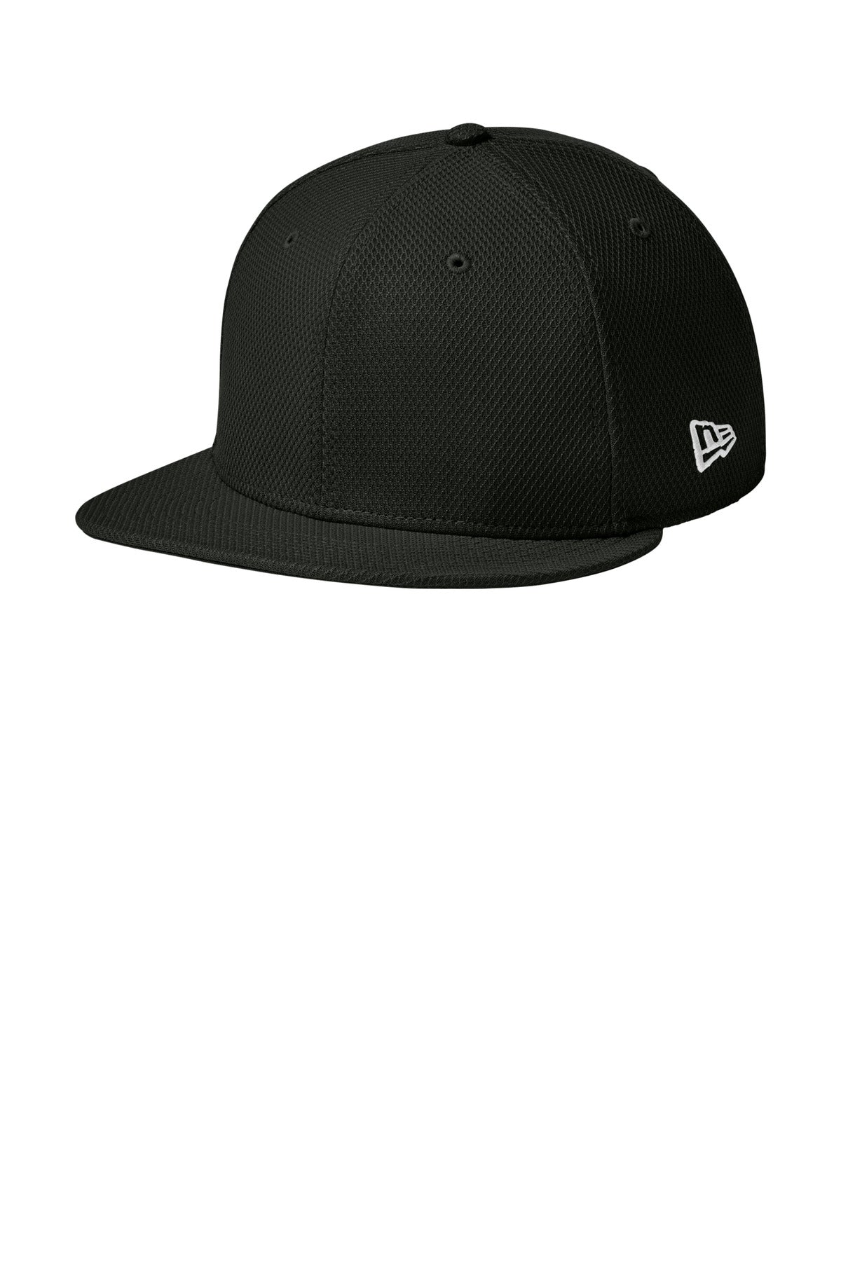 New Era  Original Fit Diamond Era Flat Bill Snapback Cap - Flag Black