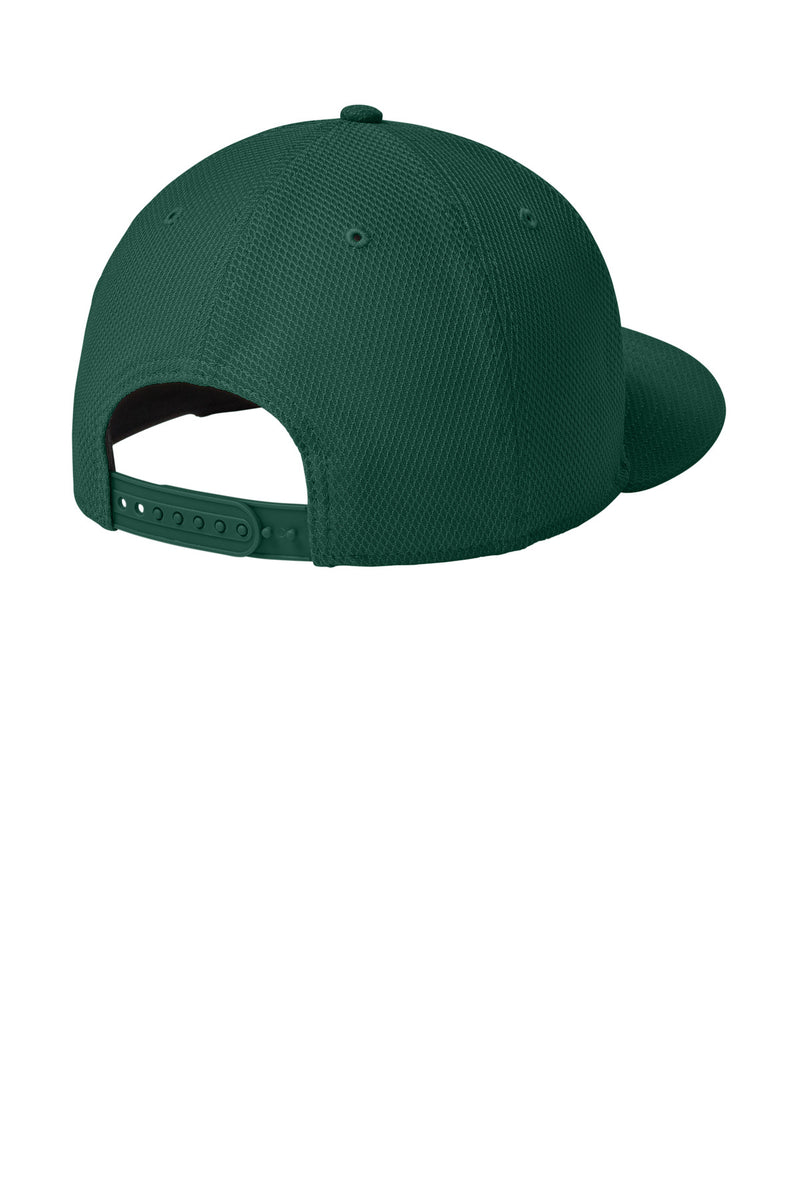 New Era  Original Fit Diamond Era Flat Bill Snapback Cap - Flag Dark Green