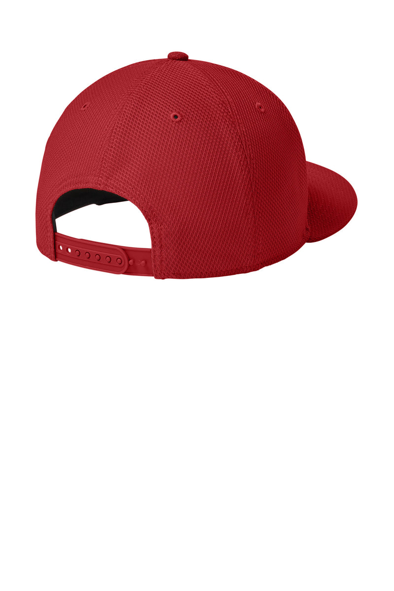 New Era  Original Fit Diamond Era Flat Bill Snapback Cap - Flag Scarlet