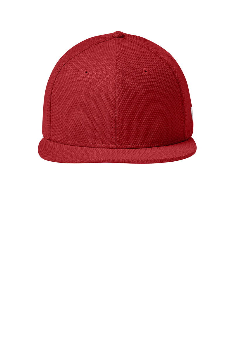 New Era  Original Fit Diamond Era Flat Bill Snapback Cap - Flag Scarlet