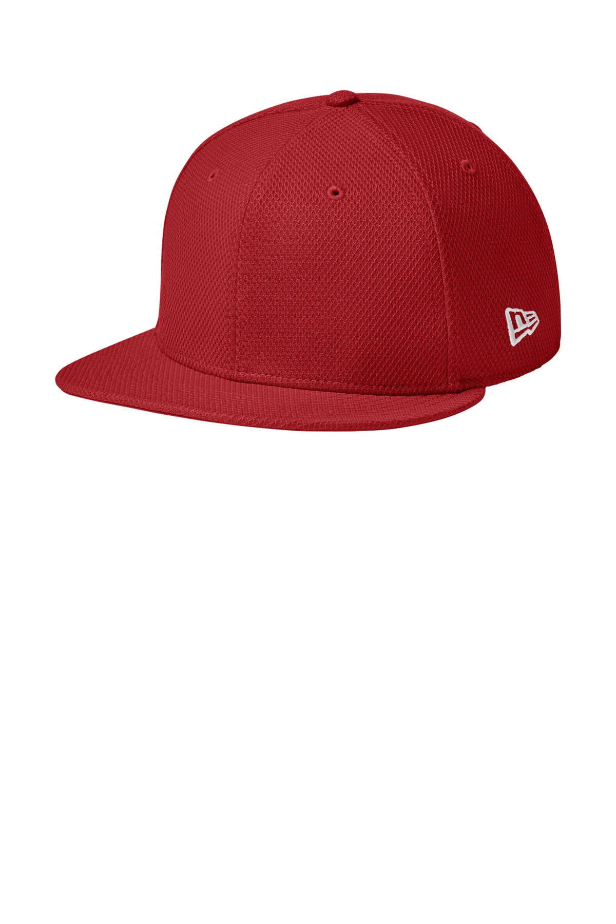 New Era  Original Fit Diamond Era Flat Bill Snapback Cap - Flag Scarlet