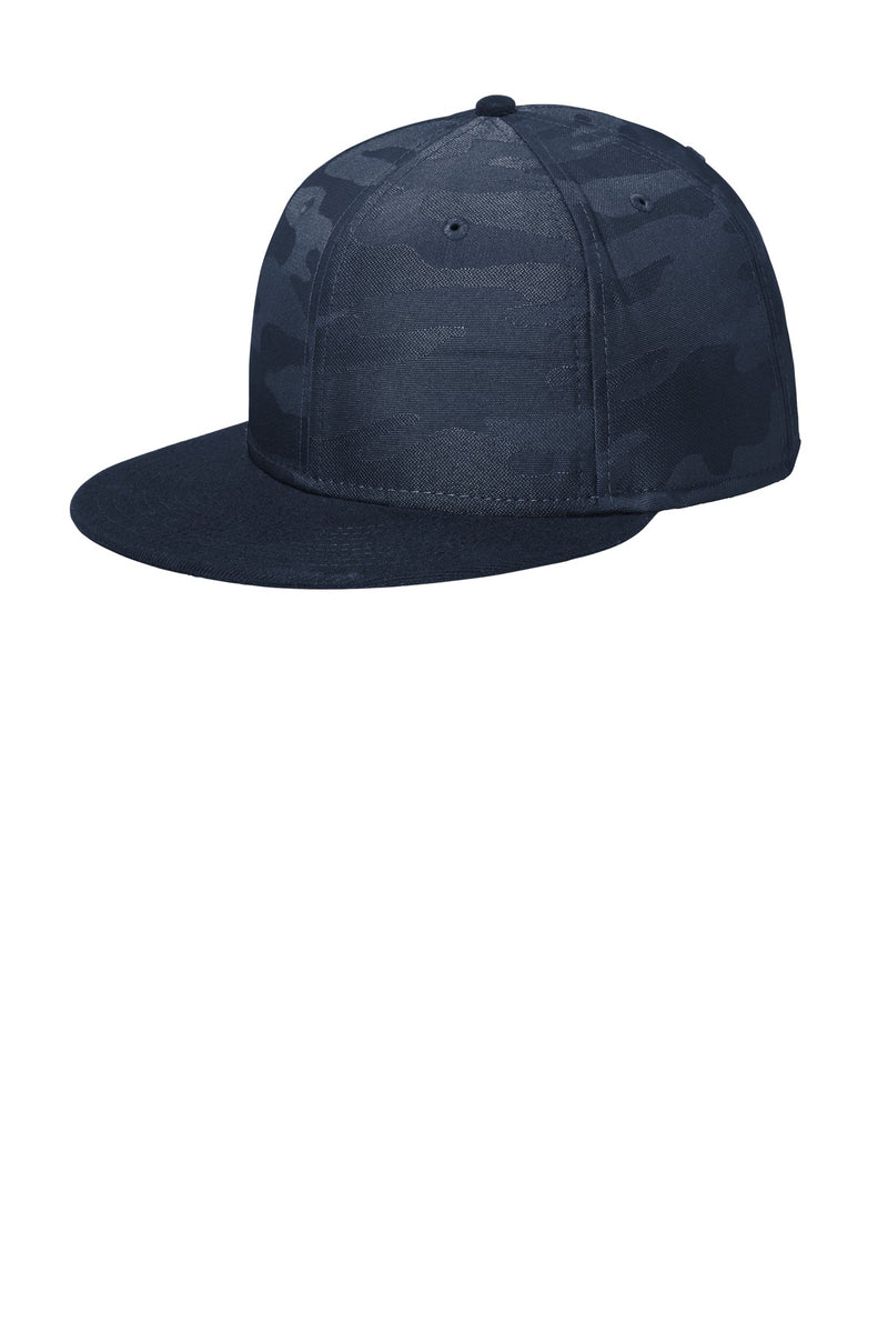New Era  Camo Flat Bill Snapback Cap - Flag Deep Navy/ Deep Navy Camo