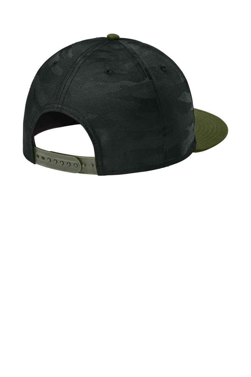 New Era  Camo Flat Bill Snapback Cap - Flag Army/ Black Camo