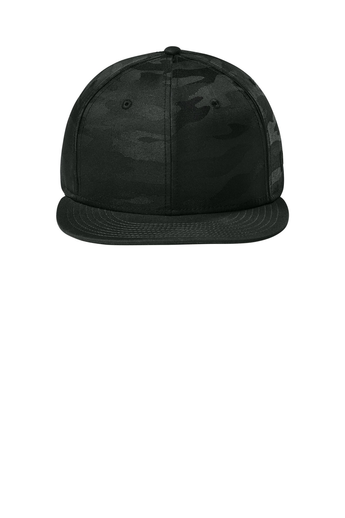 New Era  Camo Flat Bill Snapback Cap - Flag Black/ Black Camo