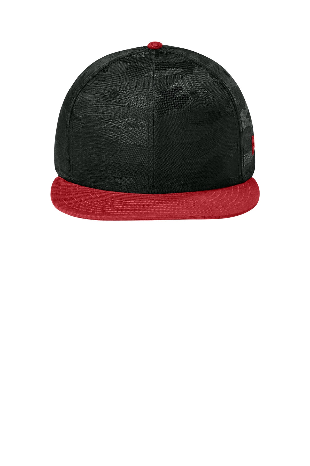 New Era  Camo Flat Bill Snapback Cap - Flag Scarlet/ Black Camo