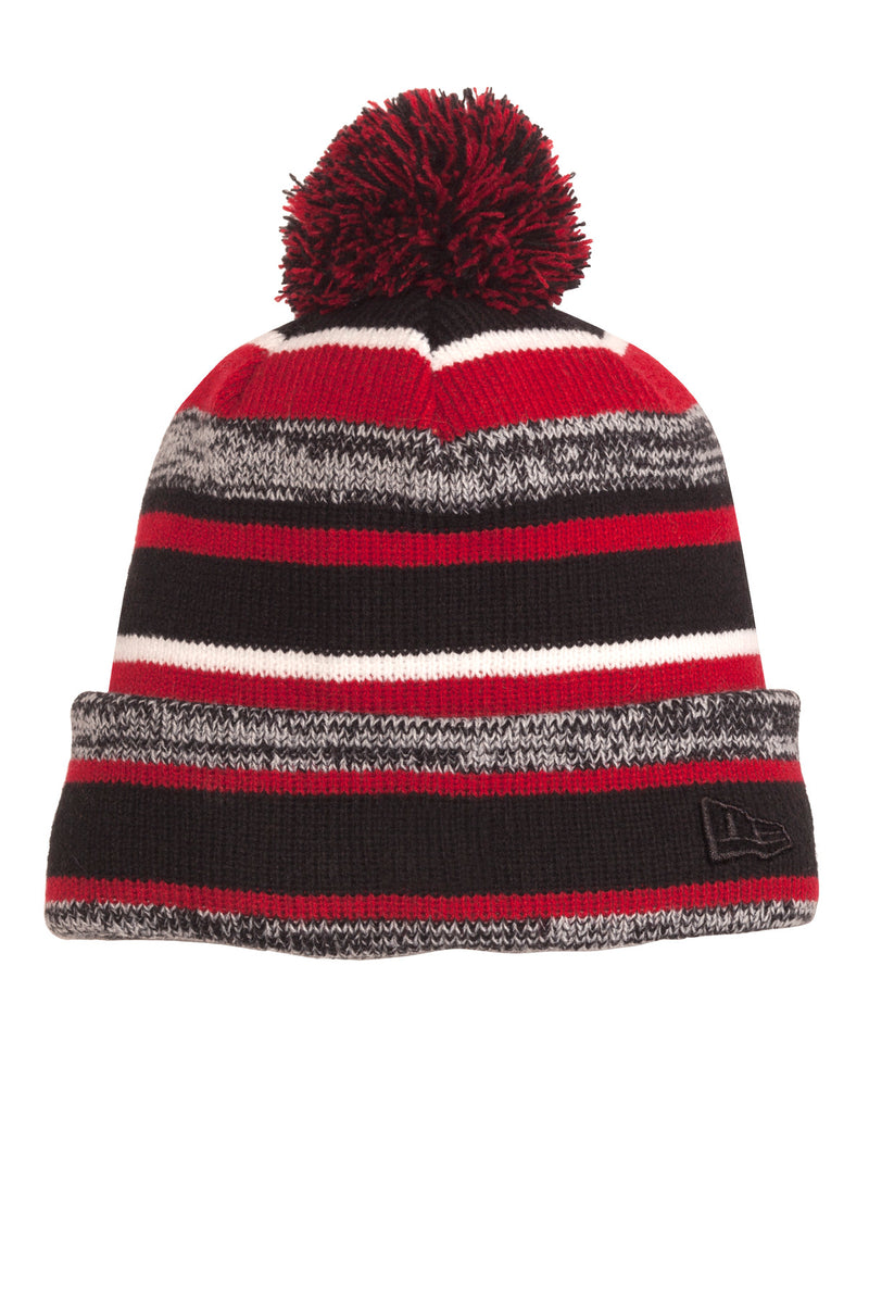 New Era Sideline Beanie - Black/ Scarlet