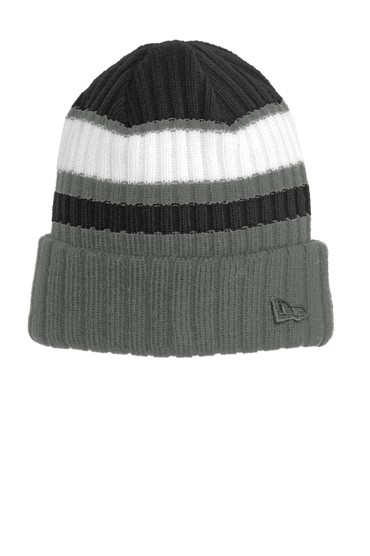 New Era Ribbed Tailgate Beanie - Black/ Graphite