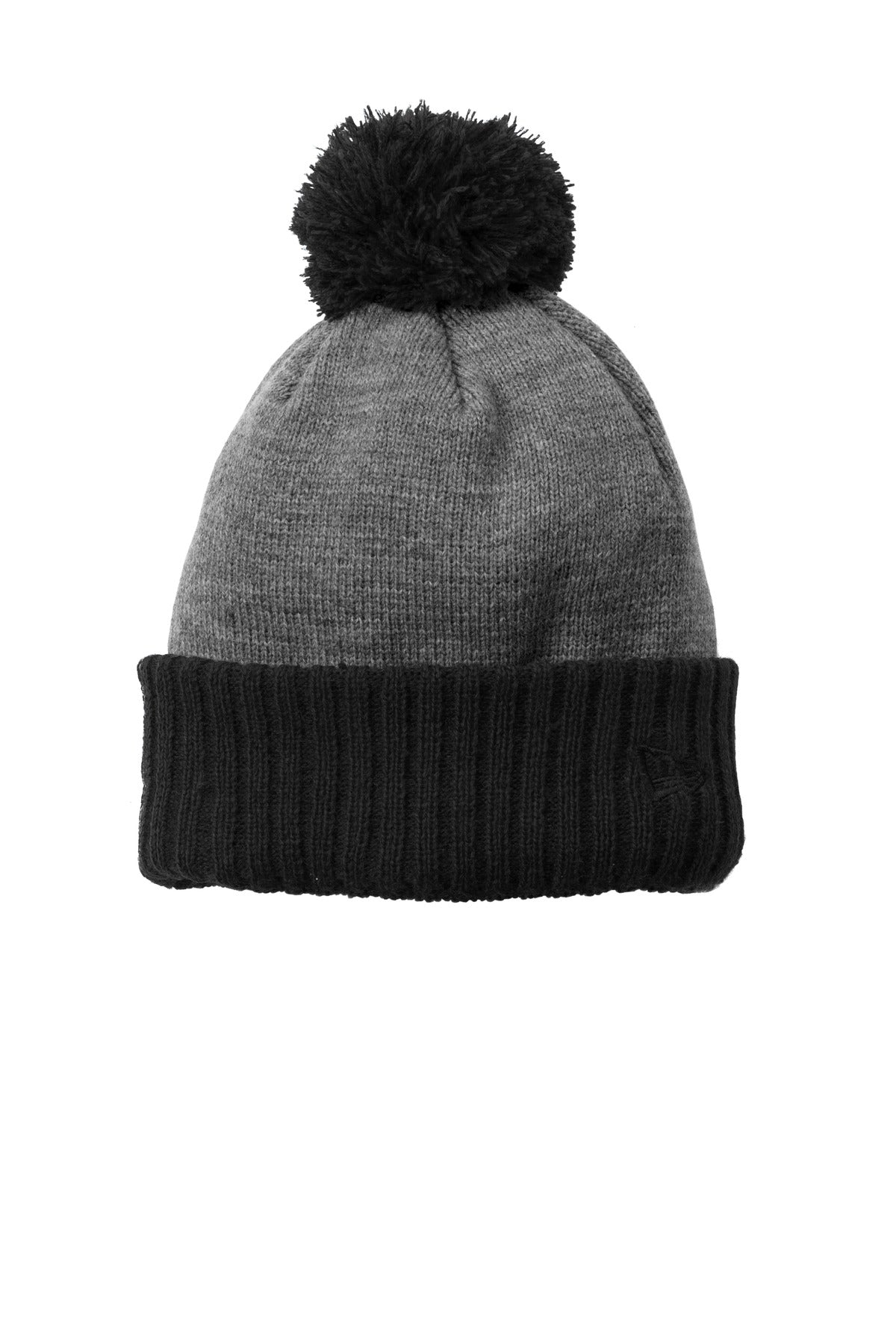 New Era  Colorblock Cuffed Beanie - Black/ Heather Grey
