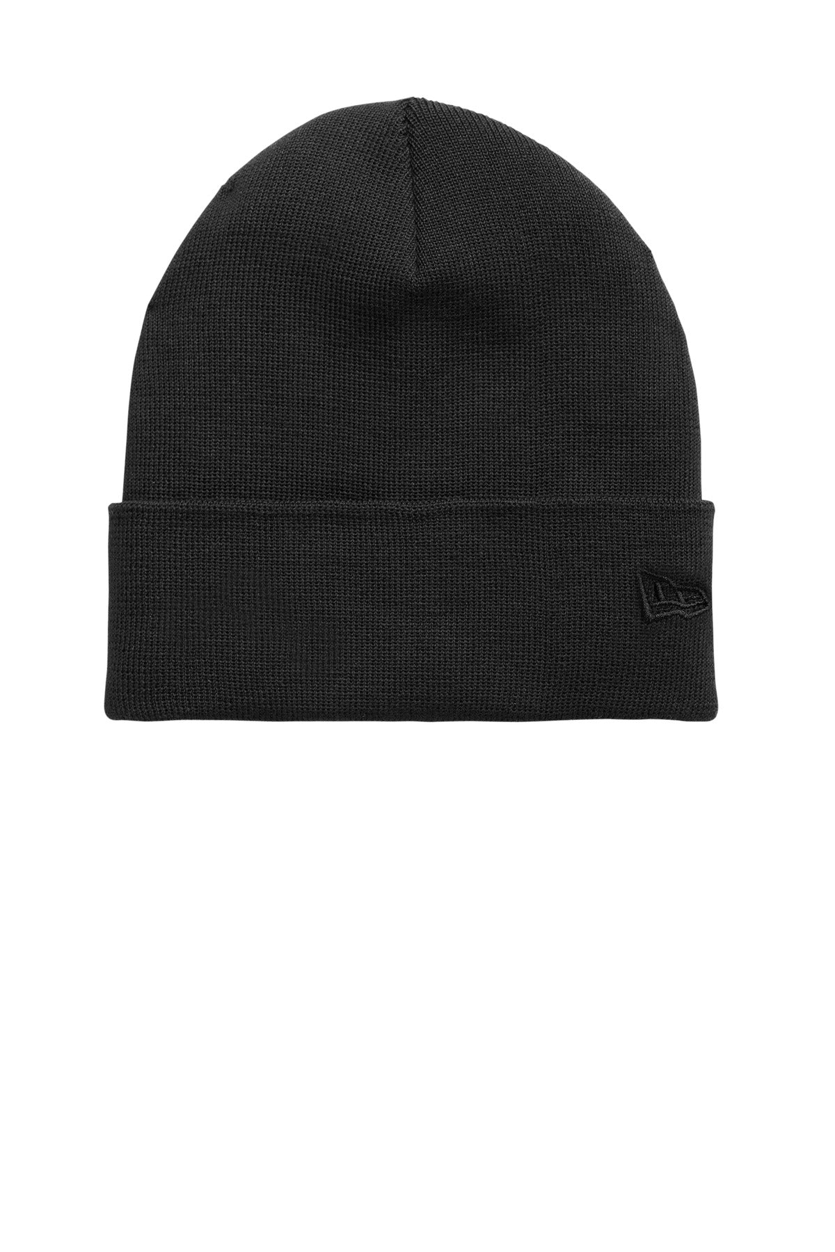 New Era Recycled Cuff Beanie - Black