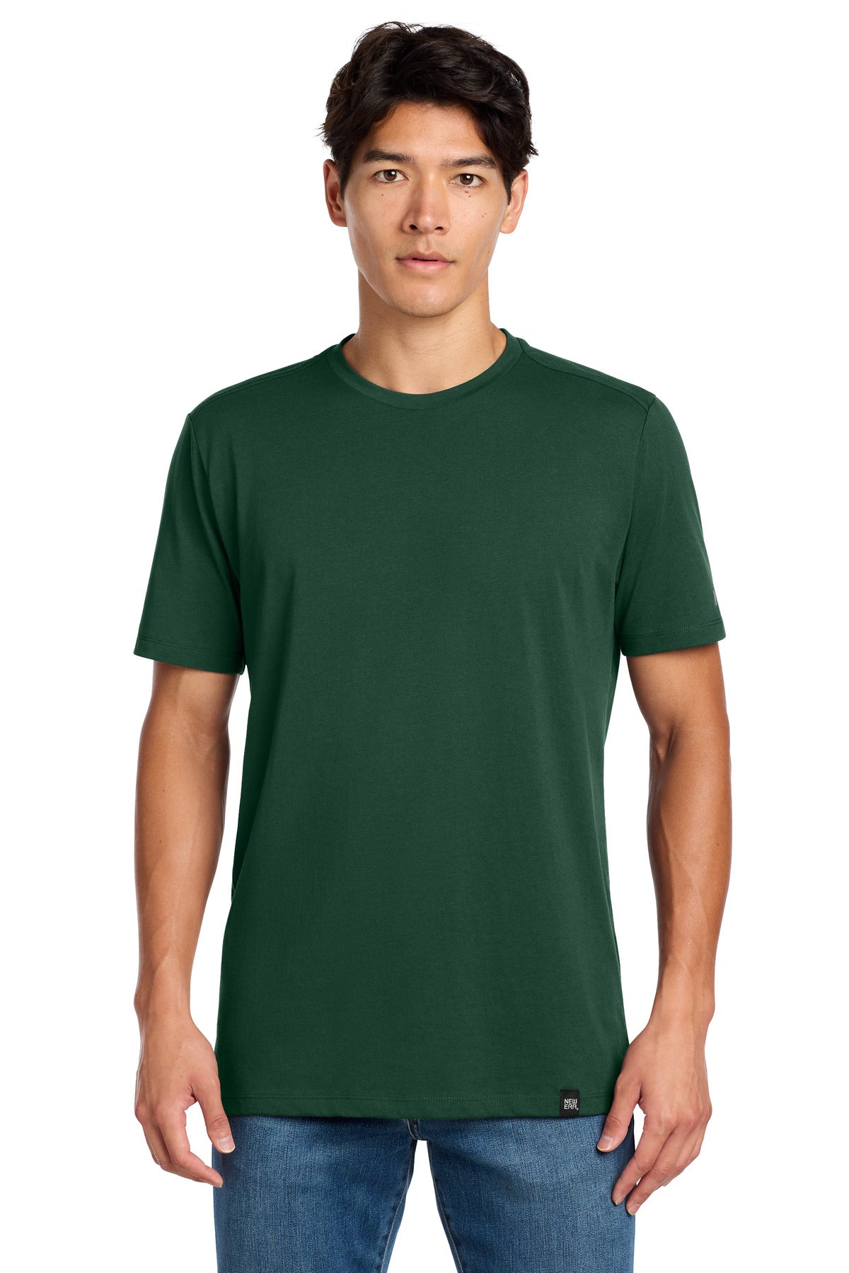 New Era  Heritage Blend Crew Tee - Dark Green