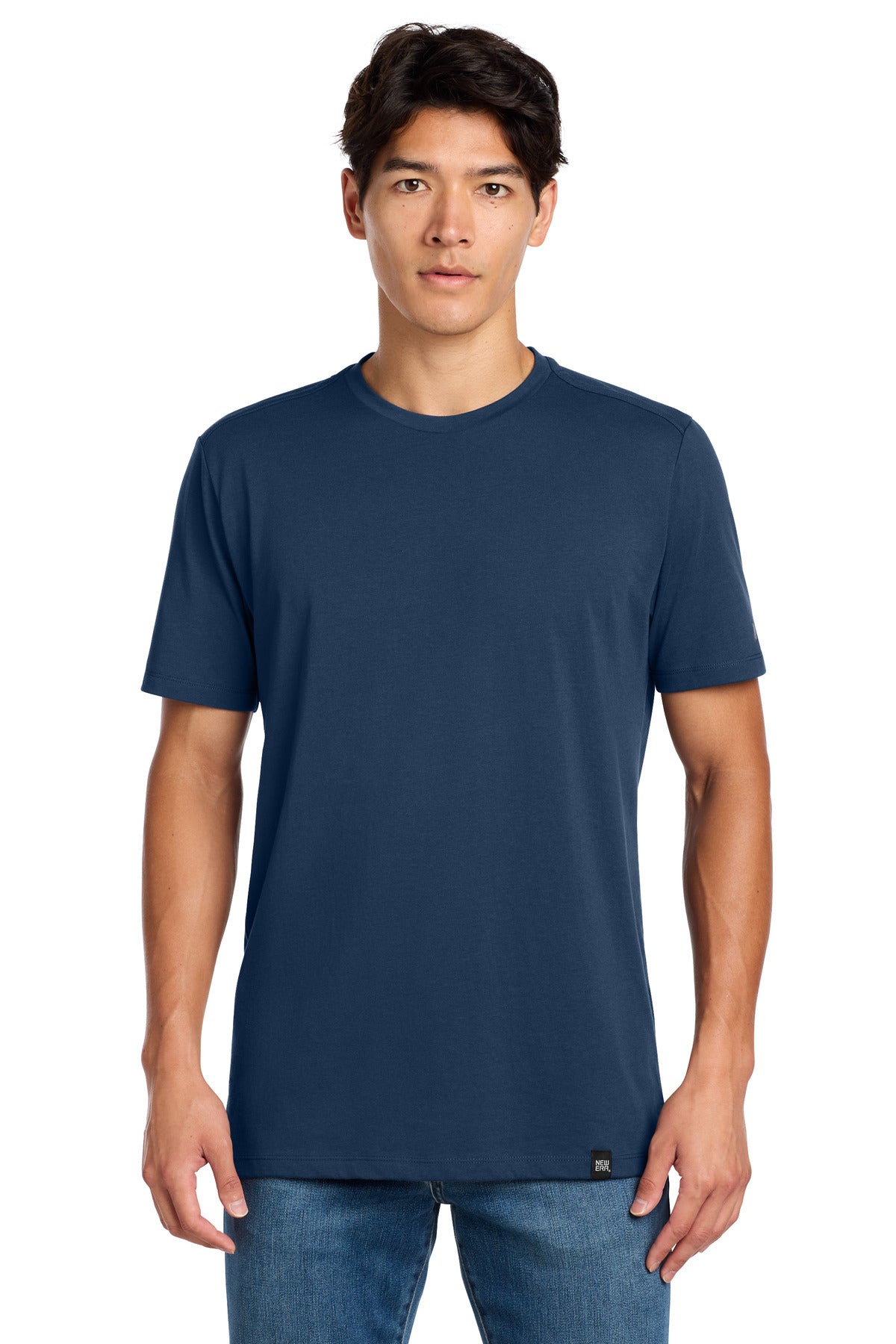 New Era  Heritage Blend Crew Tee - Dark Royal