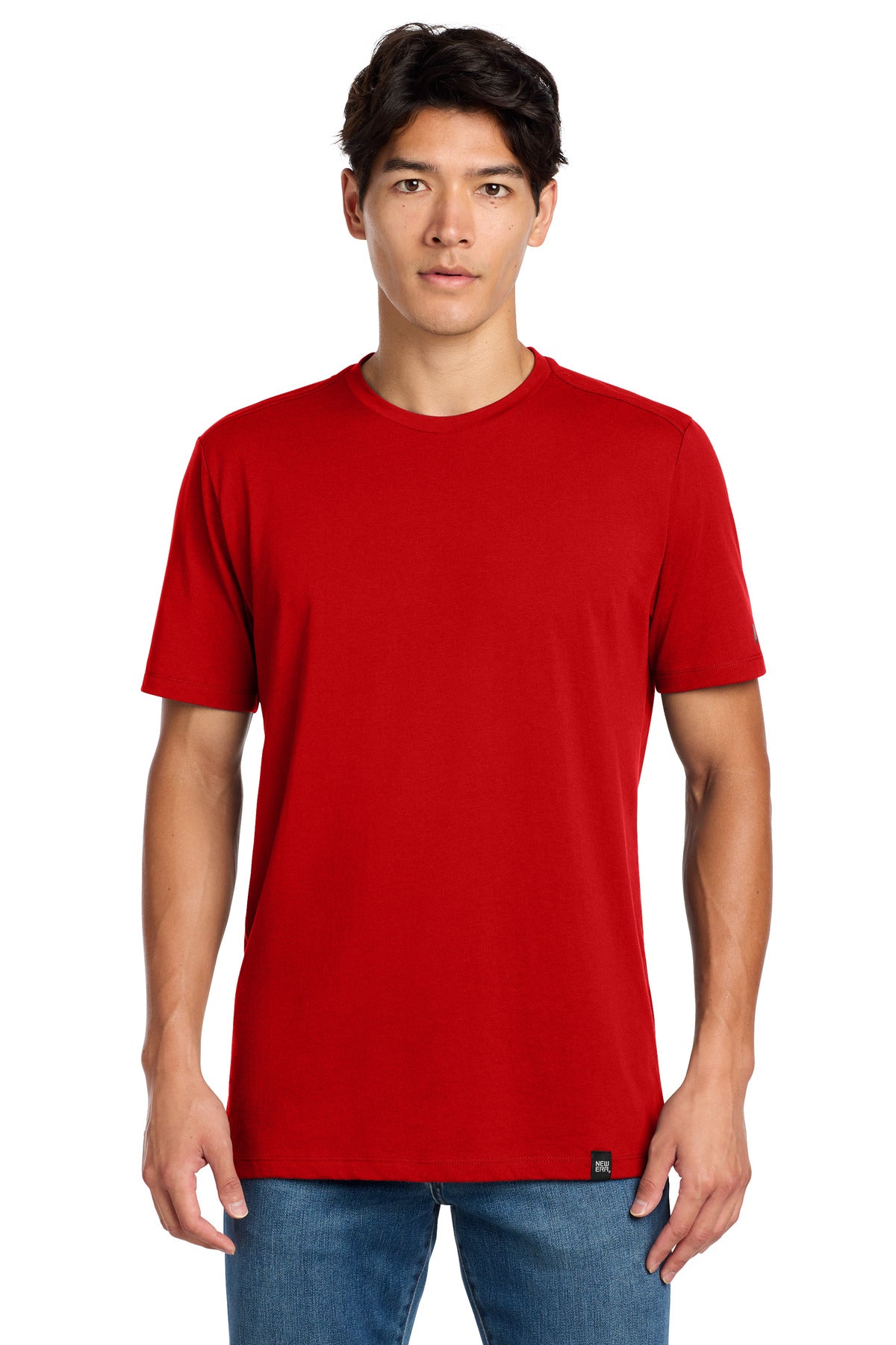 New Era  Heritage Blend Crew Tee - Scarlet