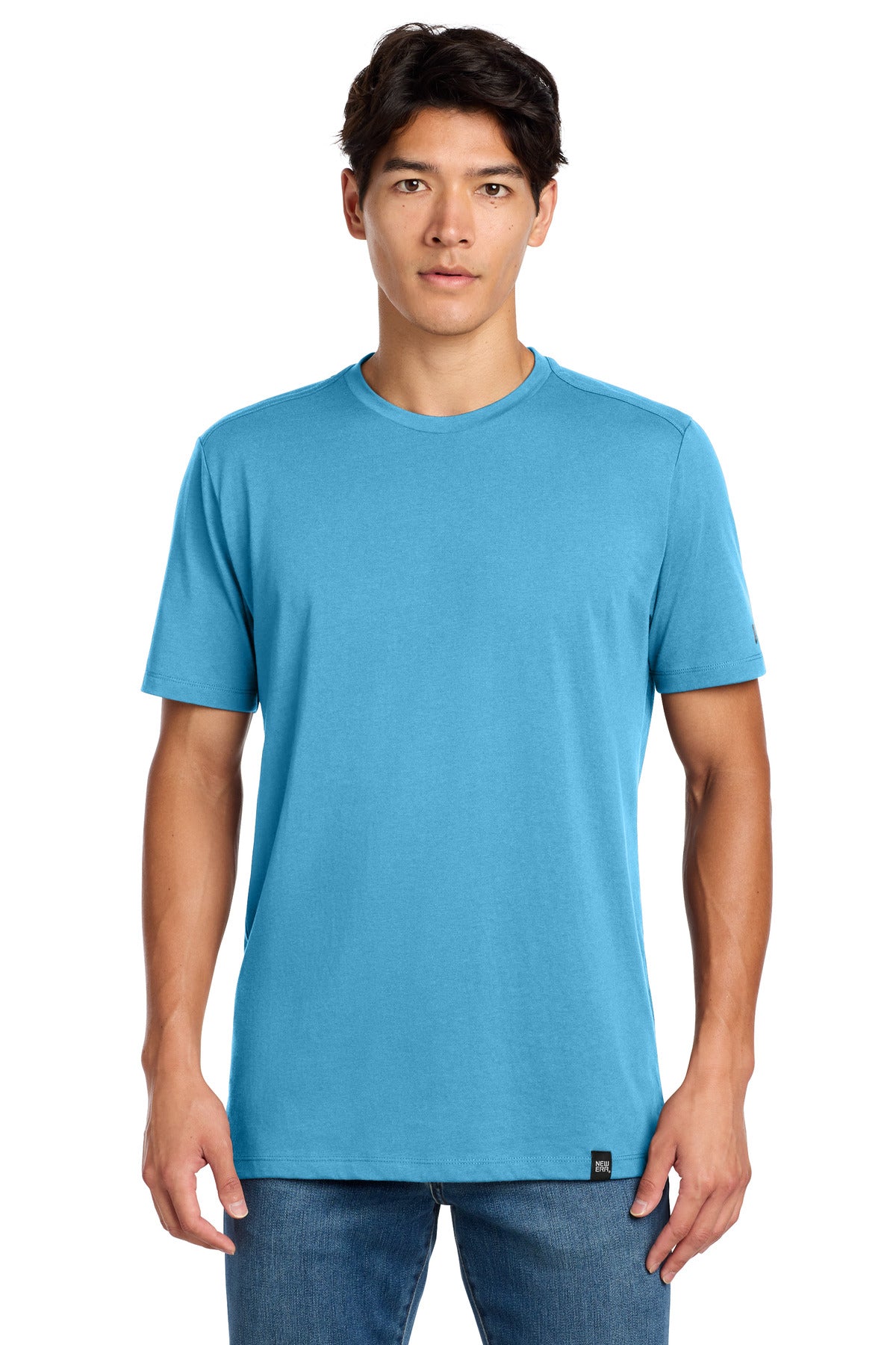New Era  Heritage Blend Crew Tee - Sky Blue