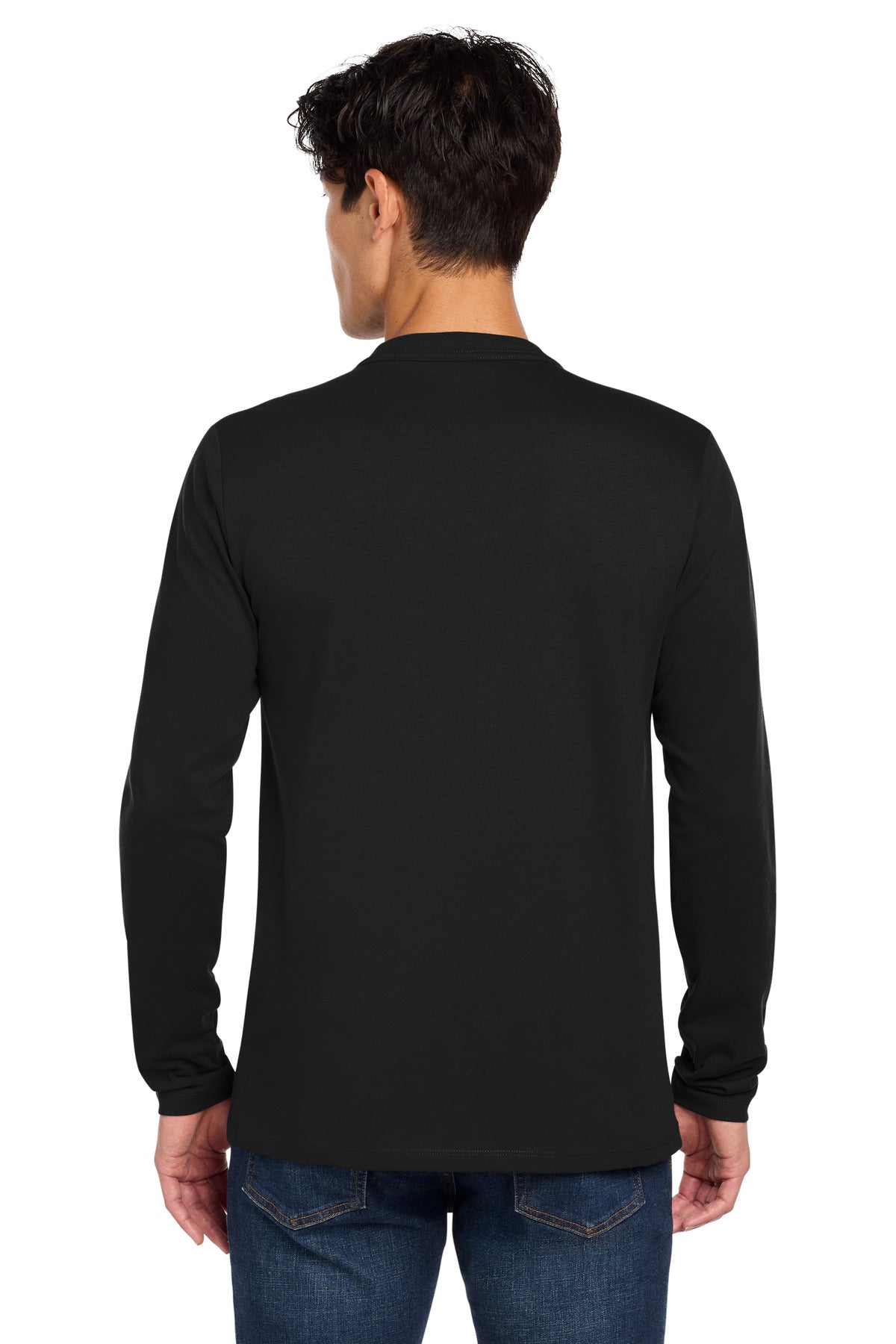 New Era  Heritage Blend Long Sleeve Crew Tee - Black