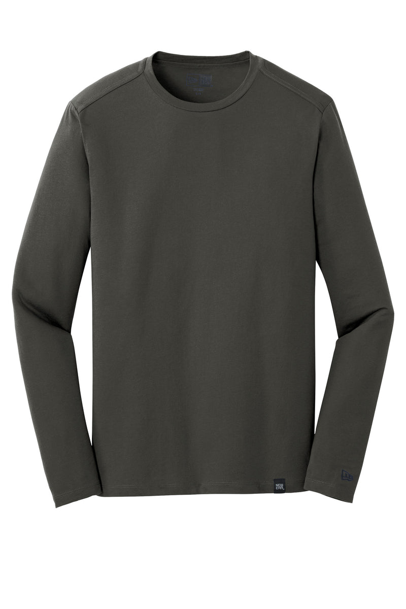New Era  Heritage Blend Long Sleeve Crew Tee - Graphite