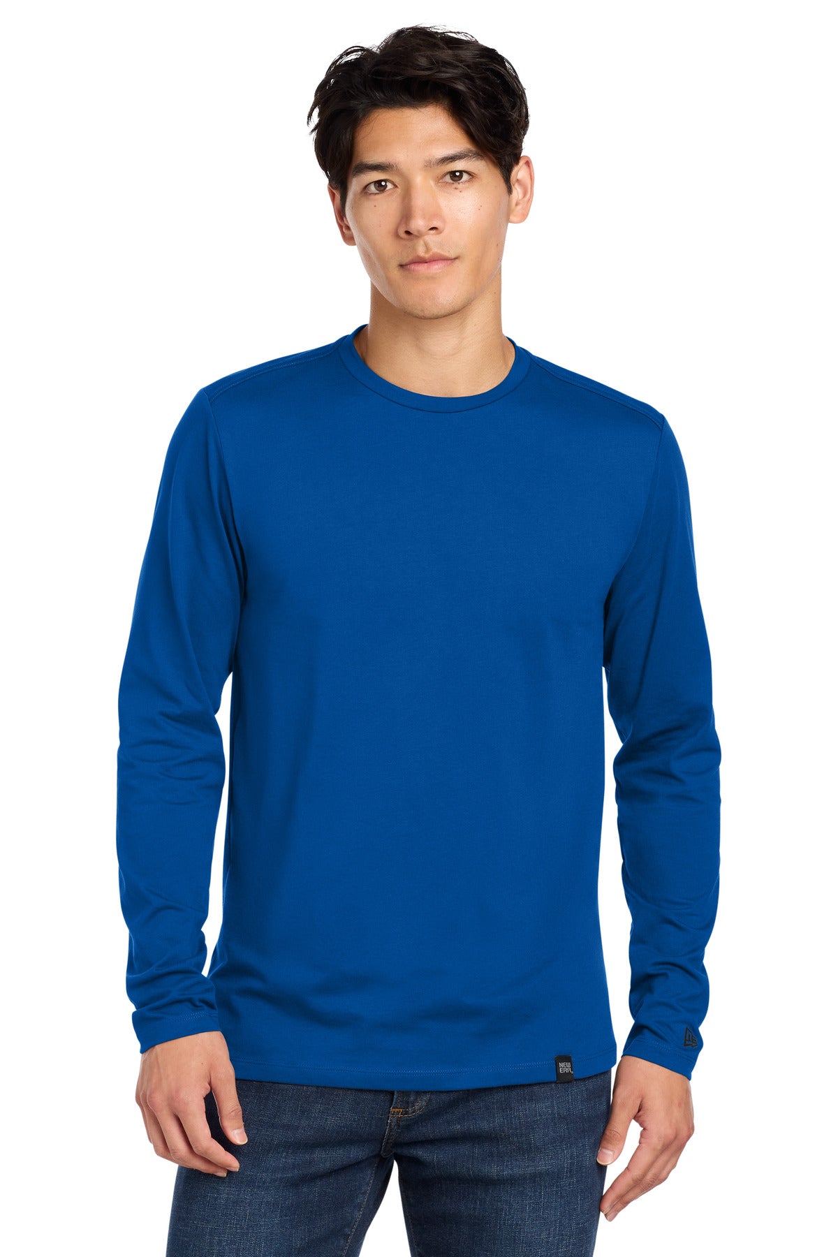 New Era  Heritage Blend Long Sleeve Crew Tee - Royal