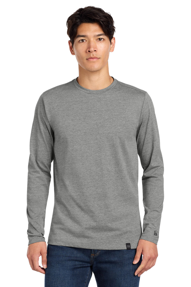 New Era  Heritage Blend Long Sleeve Crew Tee - Shadow Grey Heather