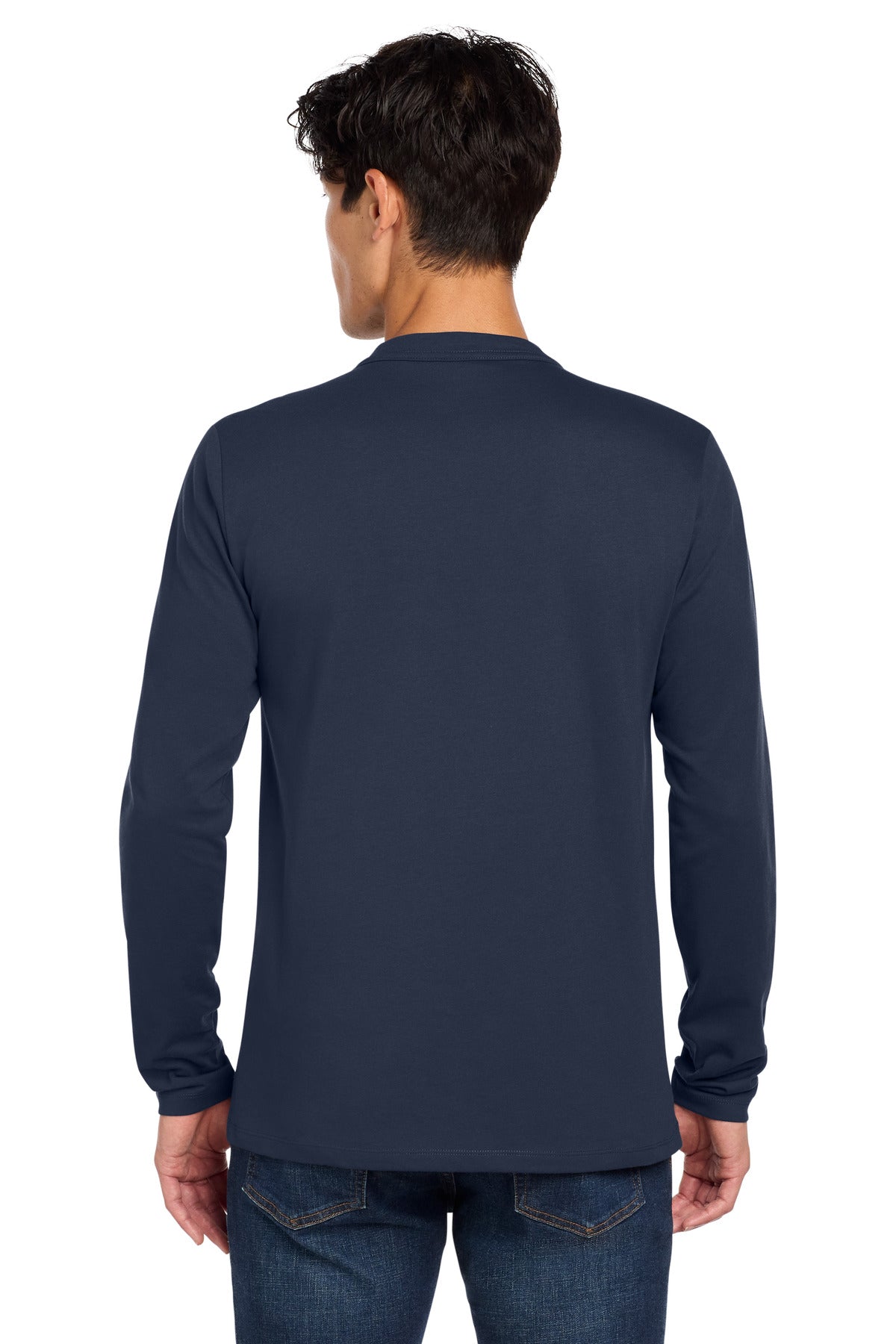 New Era  Heritage Blend Long Sleeve Crew Tee - True Navy
