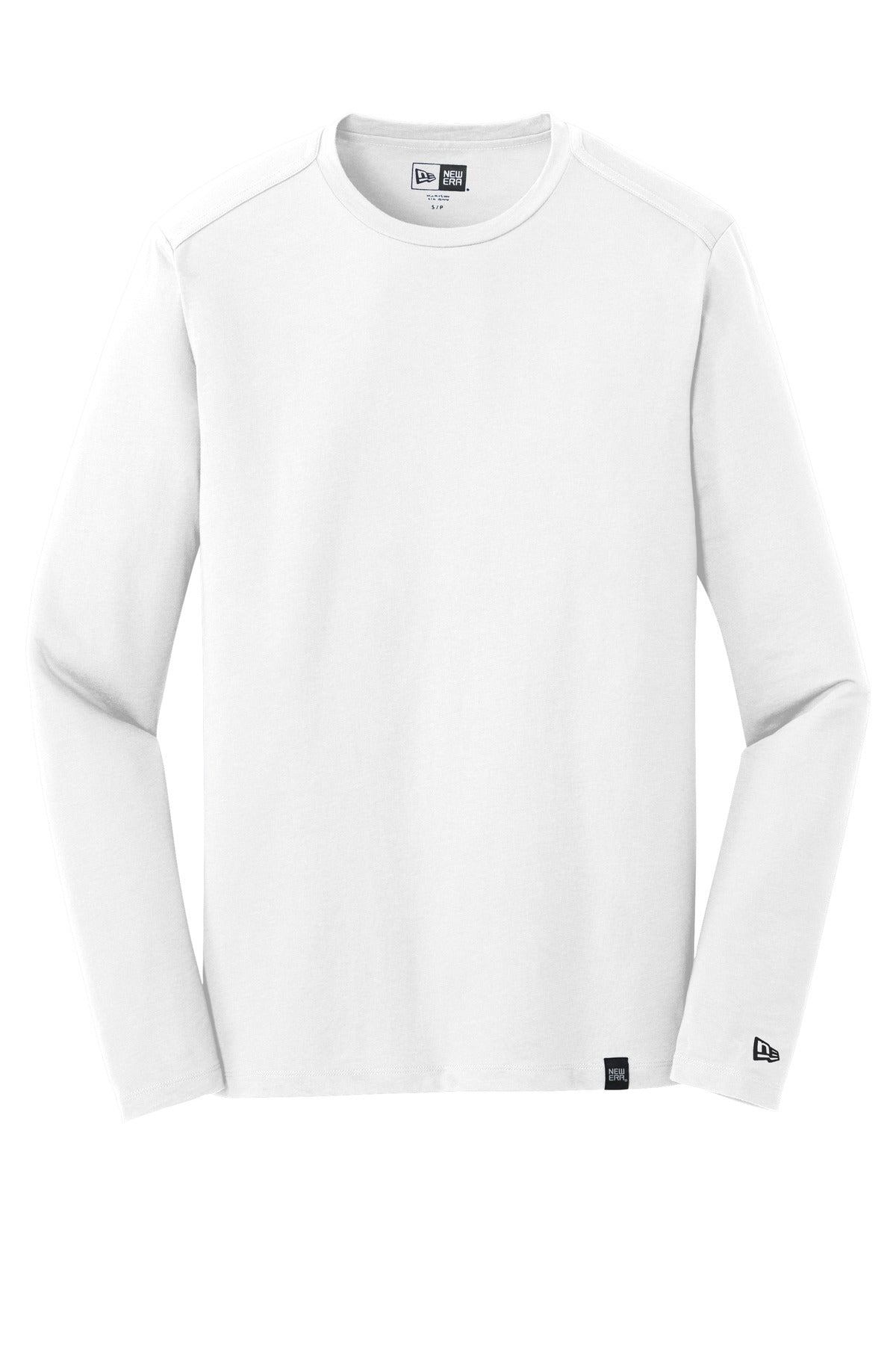 New Era  Heritage Blend Long Sleeve Crew Tee - White