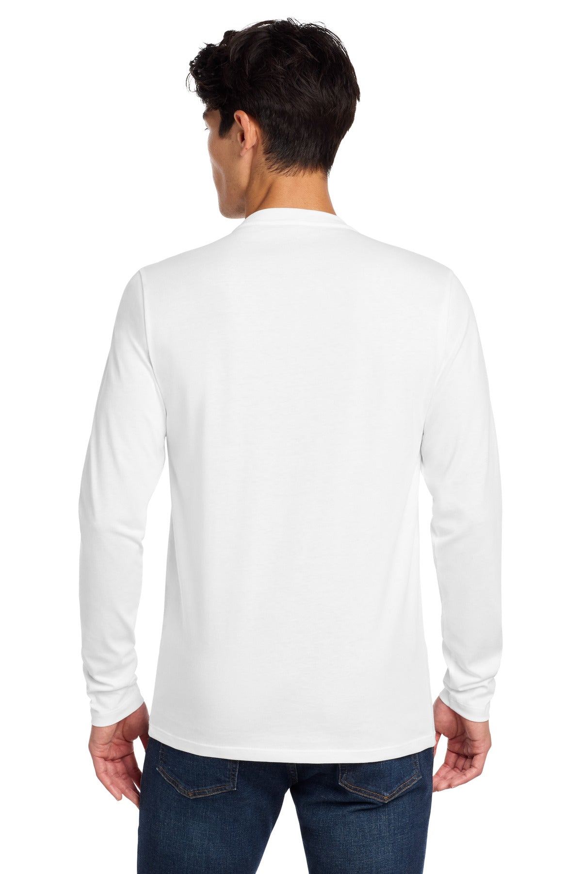 New Era  Heritage Blend Long Sleeve Crew Tee - White